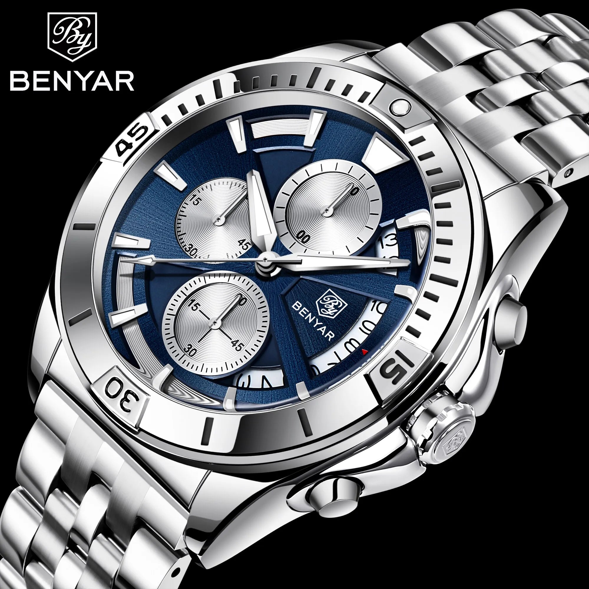 Benyar BY-5180 Skymaster Chronograph Business Watch for Men