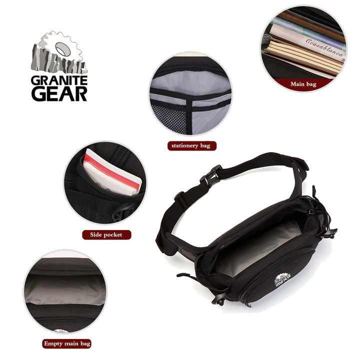 Granite Gear Waistbag Waterproof G5001 Black Imported