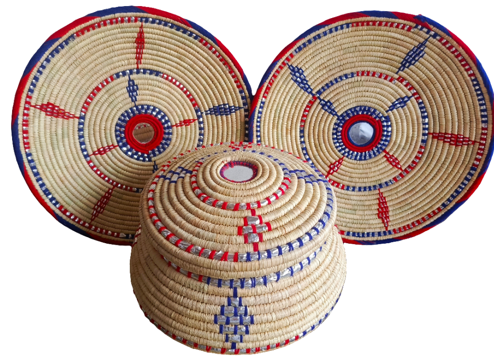 Handwoven Hotpot and Baskets set (1 Hotpot, 2 Changair)