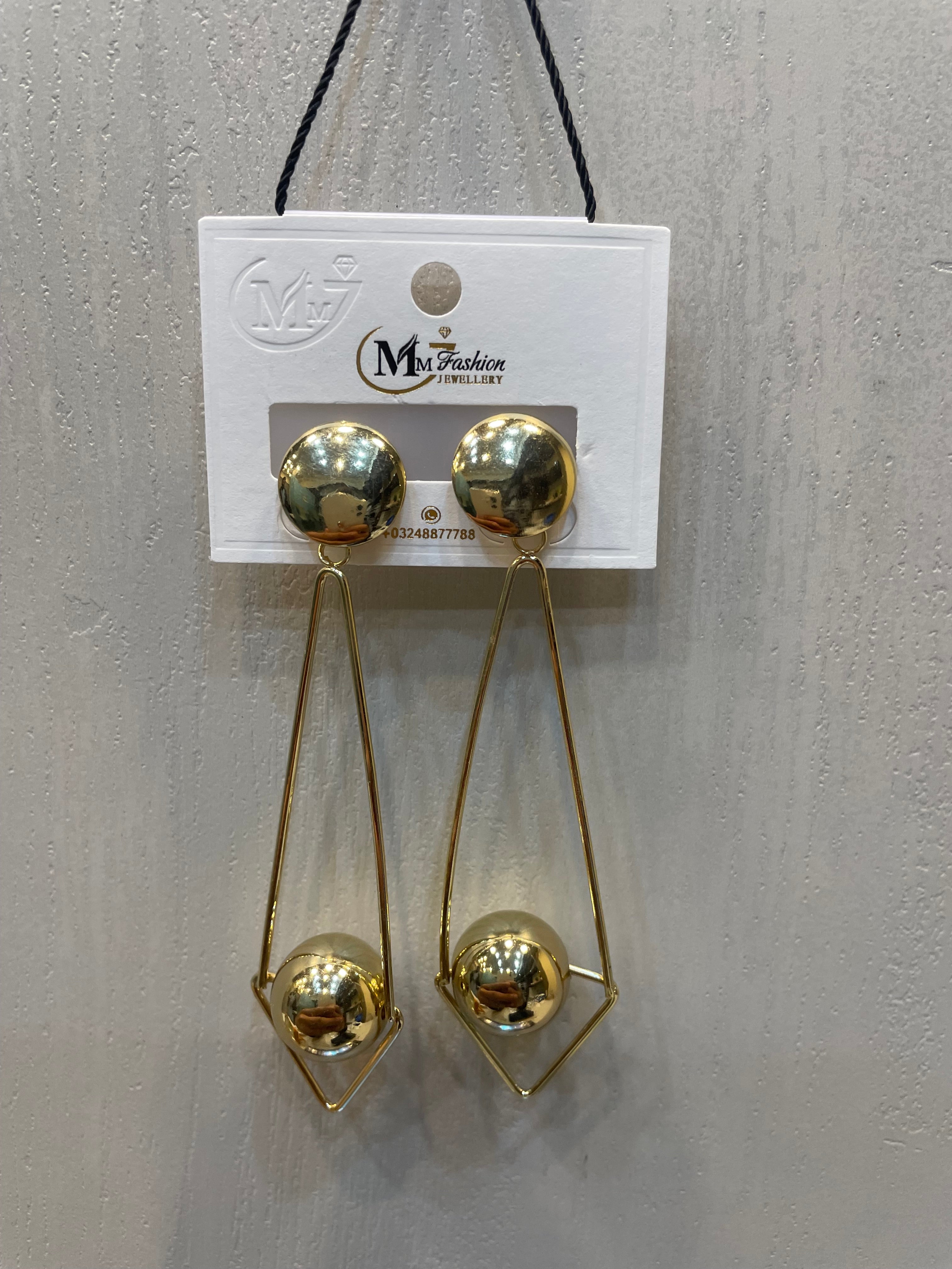 Imported Earrings Ball Design