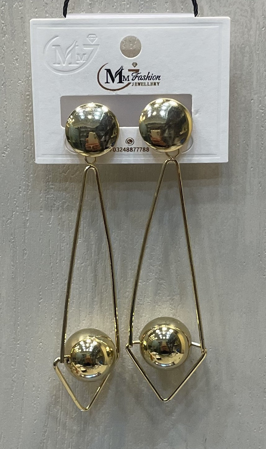 Imported Earrings Ball Design