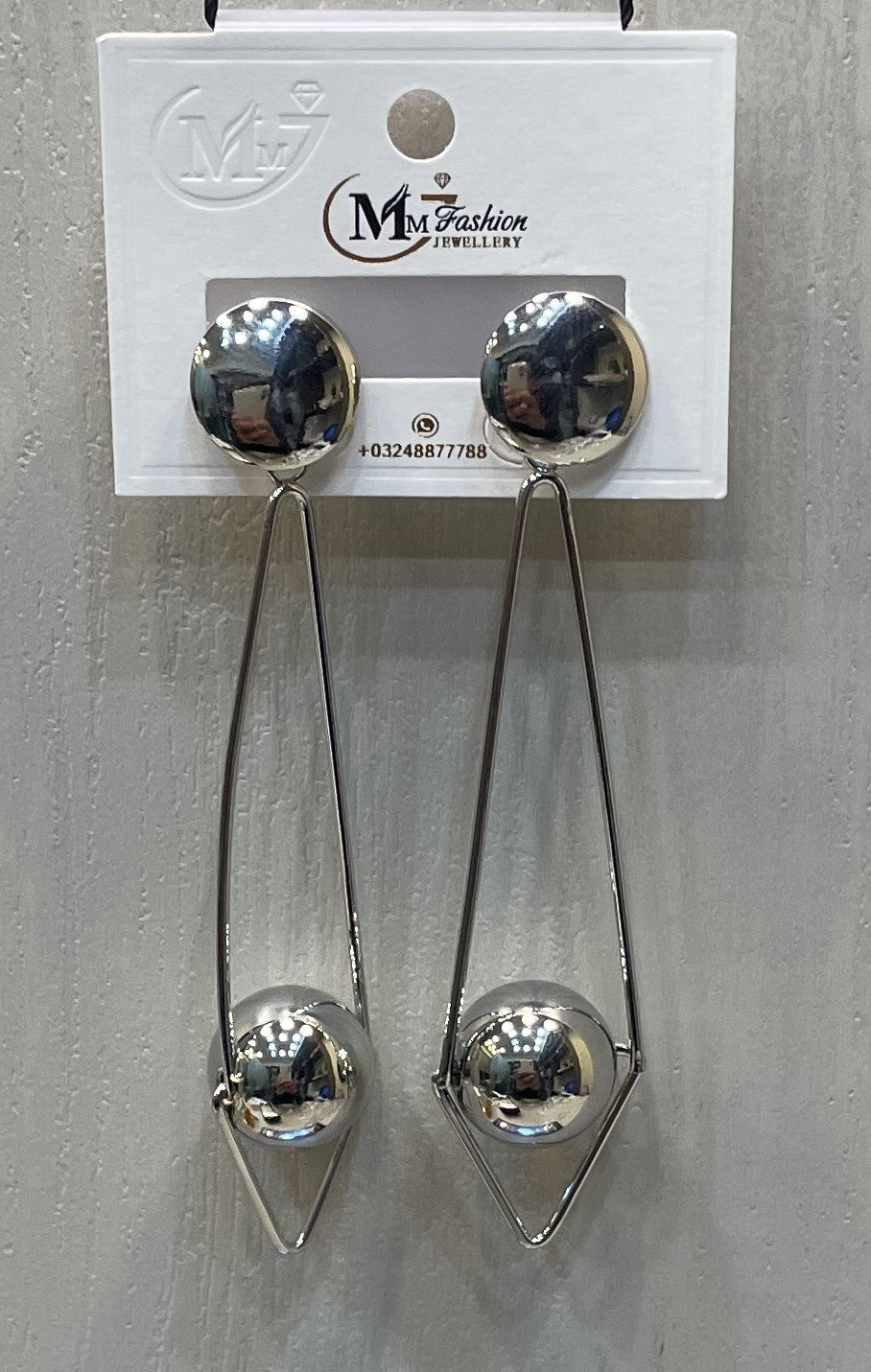 Imported Earrings Ball Design