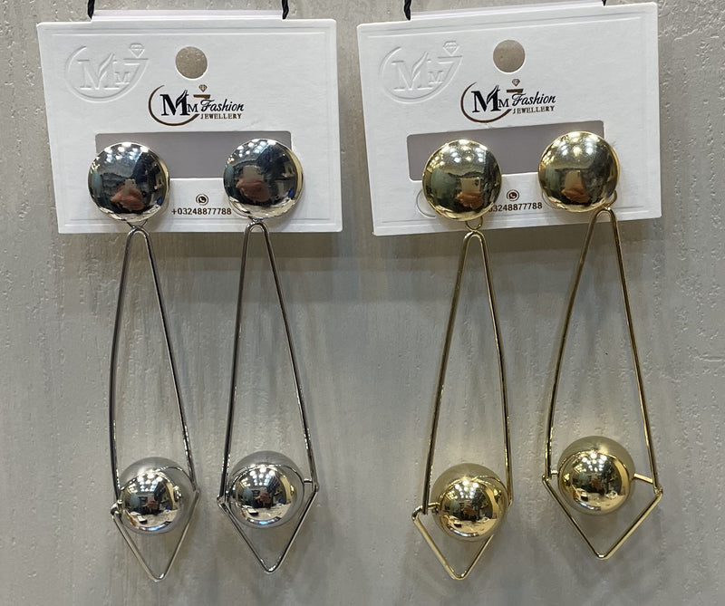 Imported Earrings Ball Design