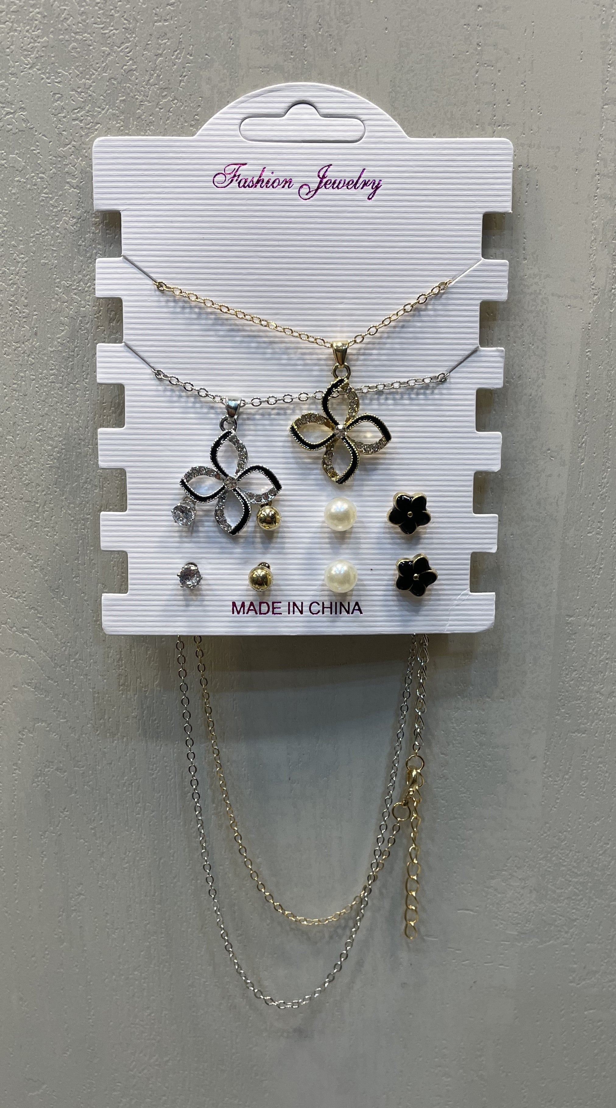 Imported Jewelry Pack Earrings and Necklace Star