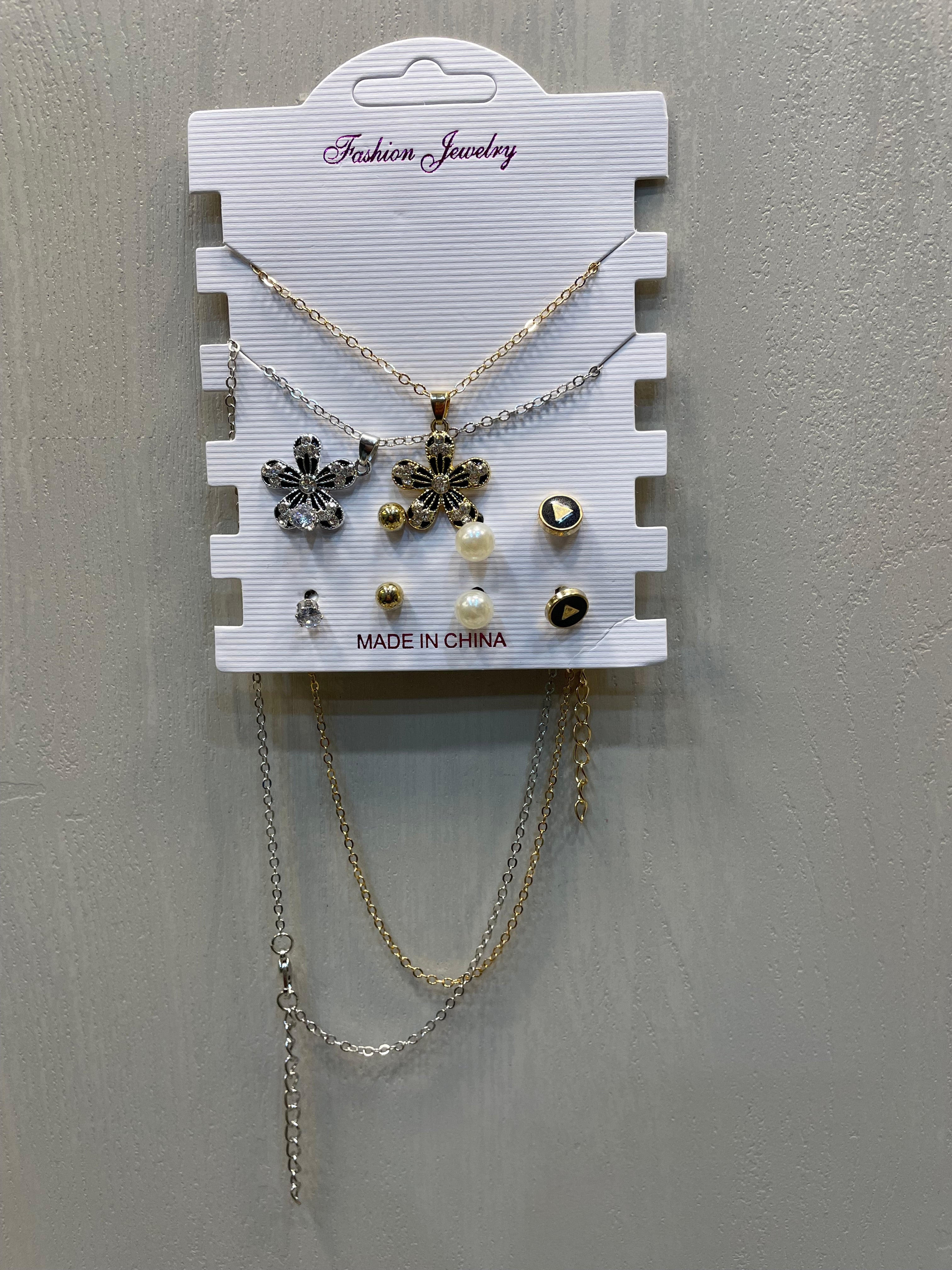 Imported Jewelry Pack Earrings and Necklace Star