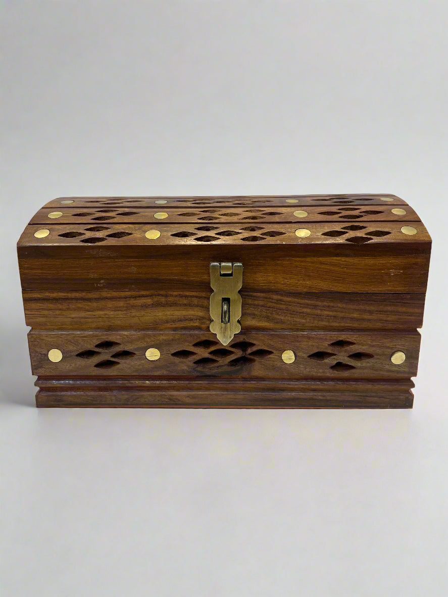 Handcrafted Wooden Jewelry Box Set (3 piece)