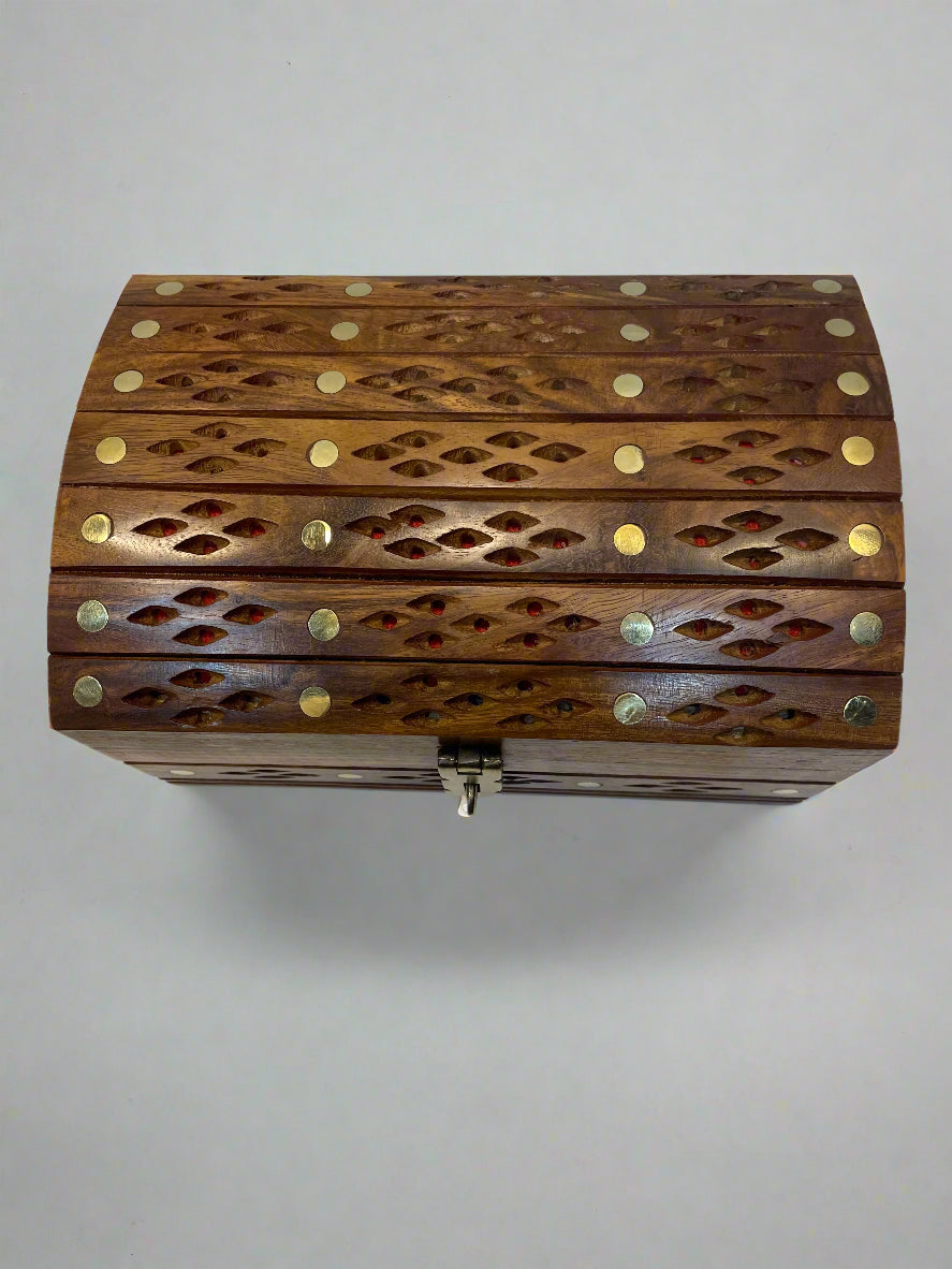 Handcrafted Wooden Jewelry Box Set (3 piece)