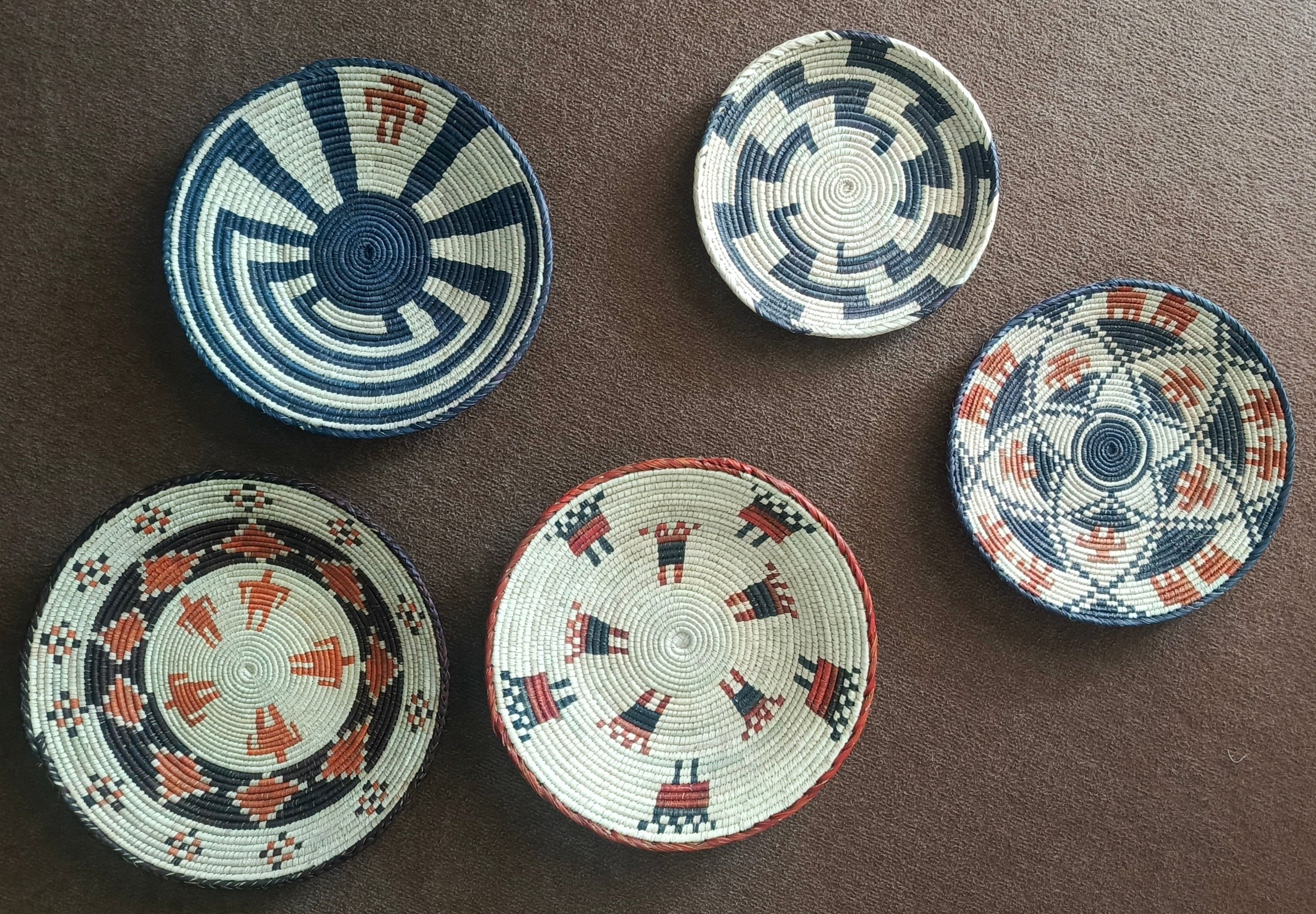 Handwoven Baskets Set (5 Piece)