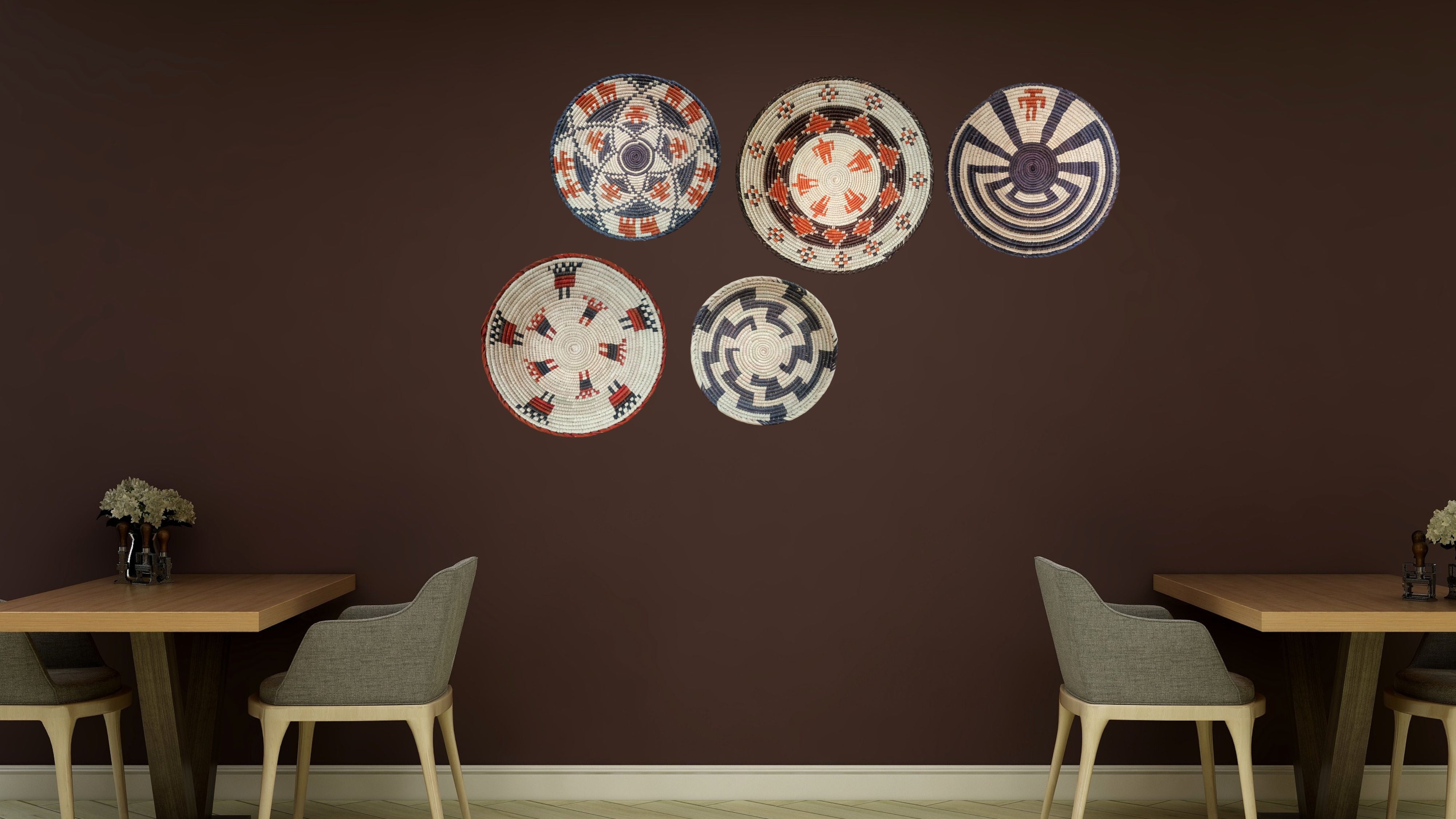 Handwoven Baskets Set (5 Piece)