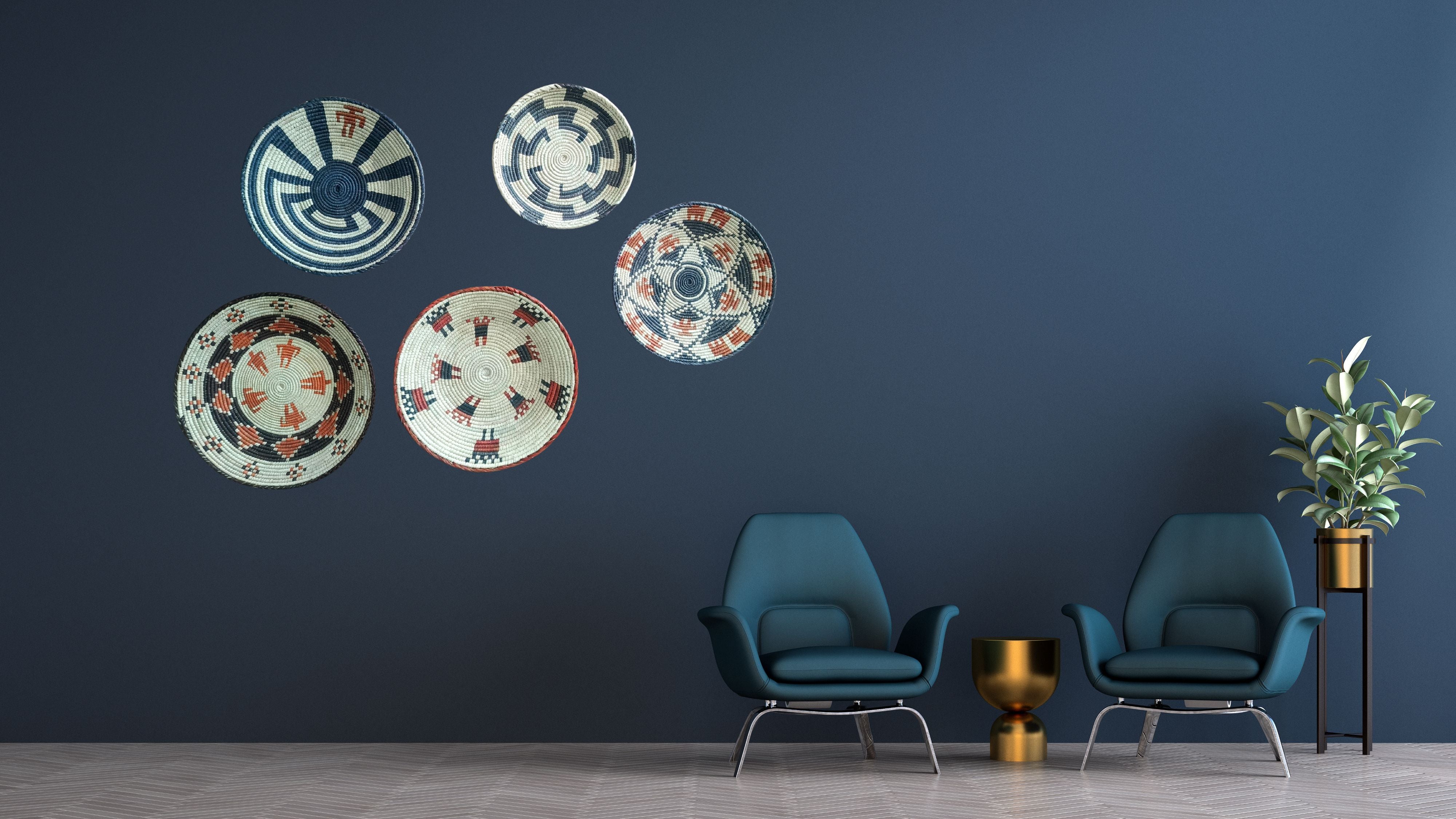 Handwoven Baskets Set (5 Piece)