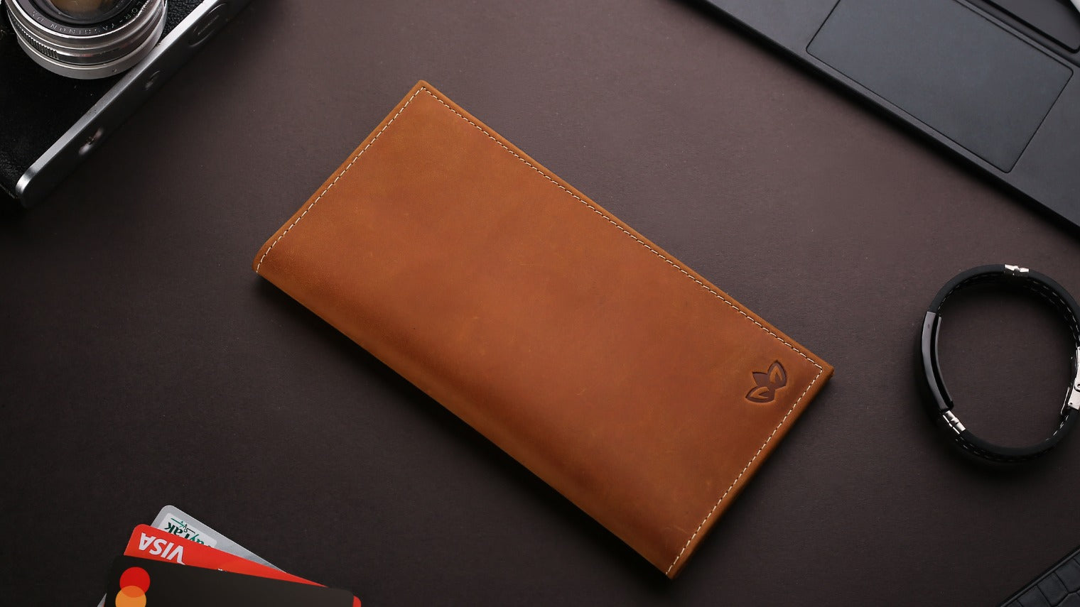 Genuine Leather Long Wallet for Men, Alpha by Northelf