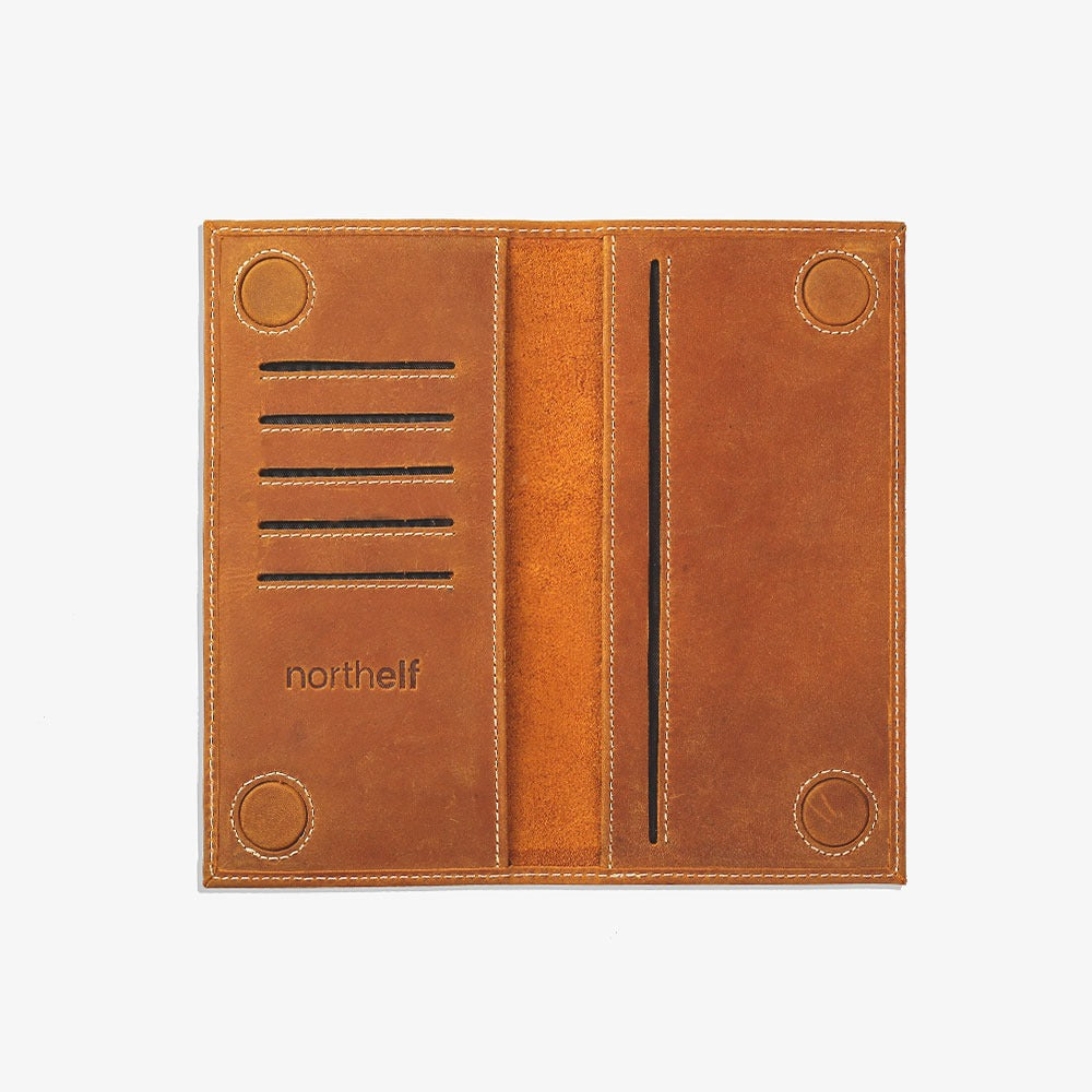 Genuine Leather Long Wallet for Men, Alpha by Northelf