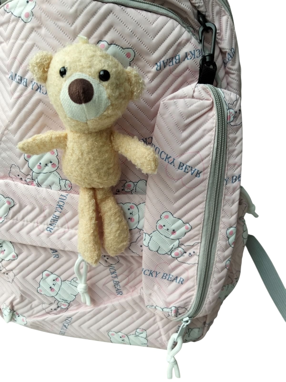 Imported Lucky Bear Soft Backpack