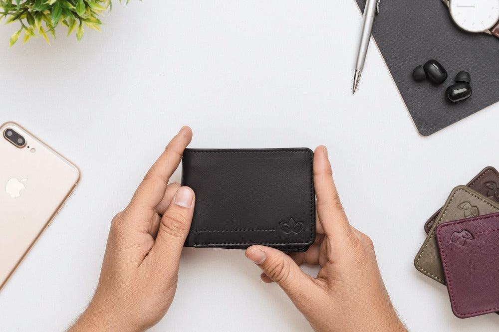 Genuine Leather Bifold Wallet, Atom by Northelf