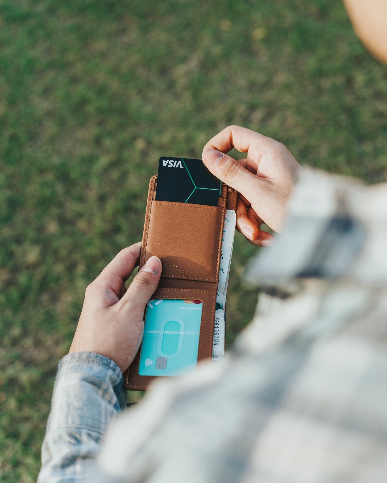 Genuine Leather Bifold Wallet, Atom by Northelf