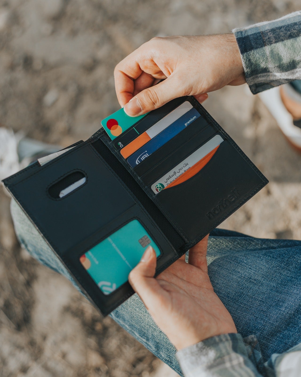 Genuine Leather Travel Wallet for Men, Vibe by Northelf