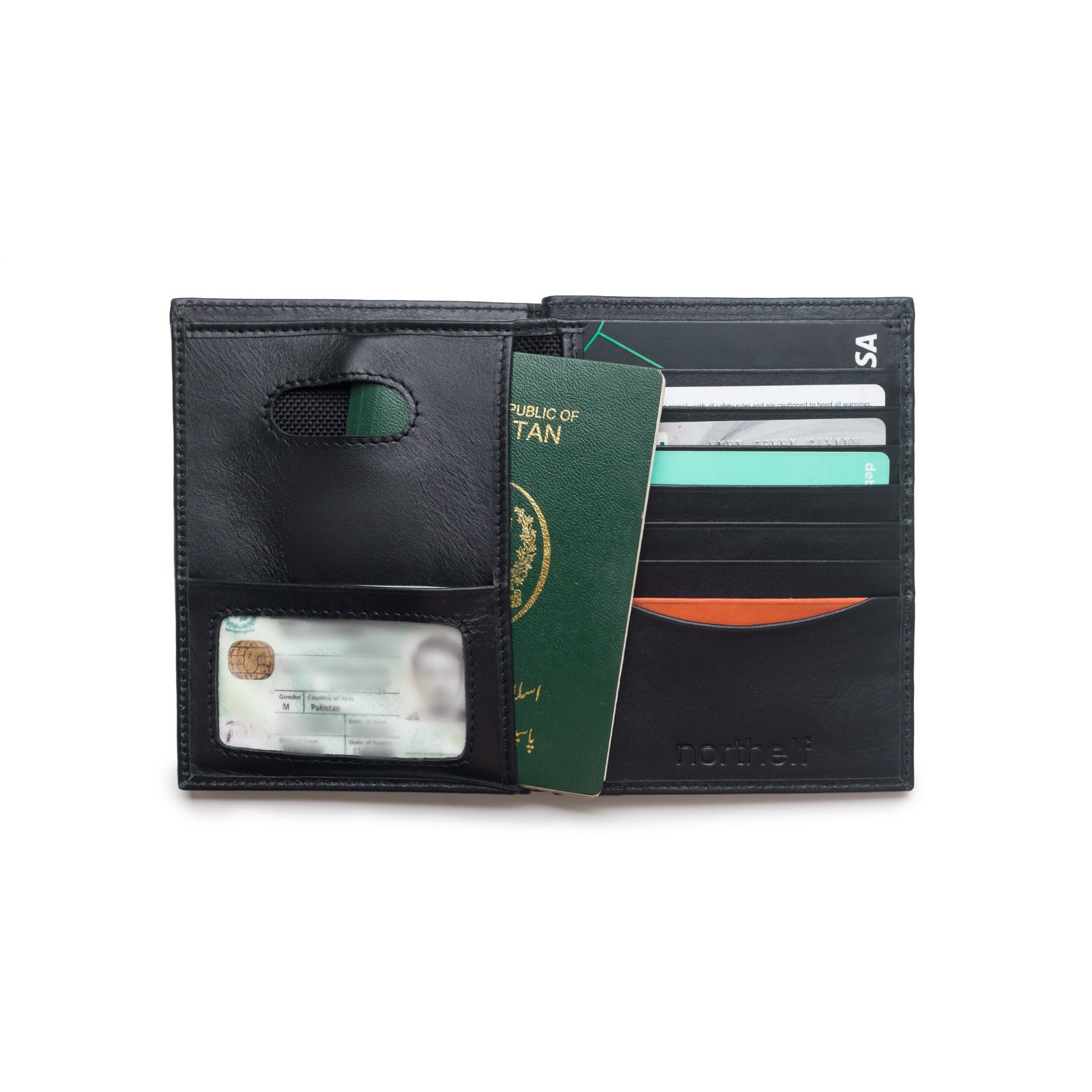 Genuine Leather Travel Wallet for Men, Vibe by Northelf