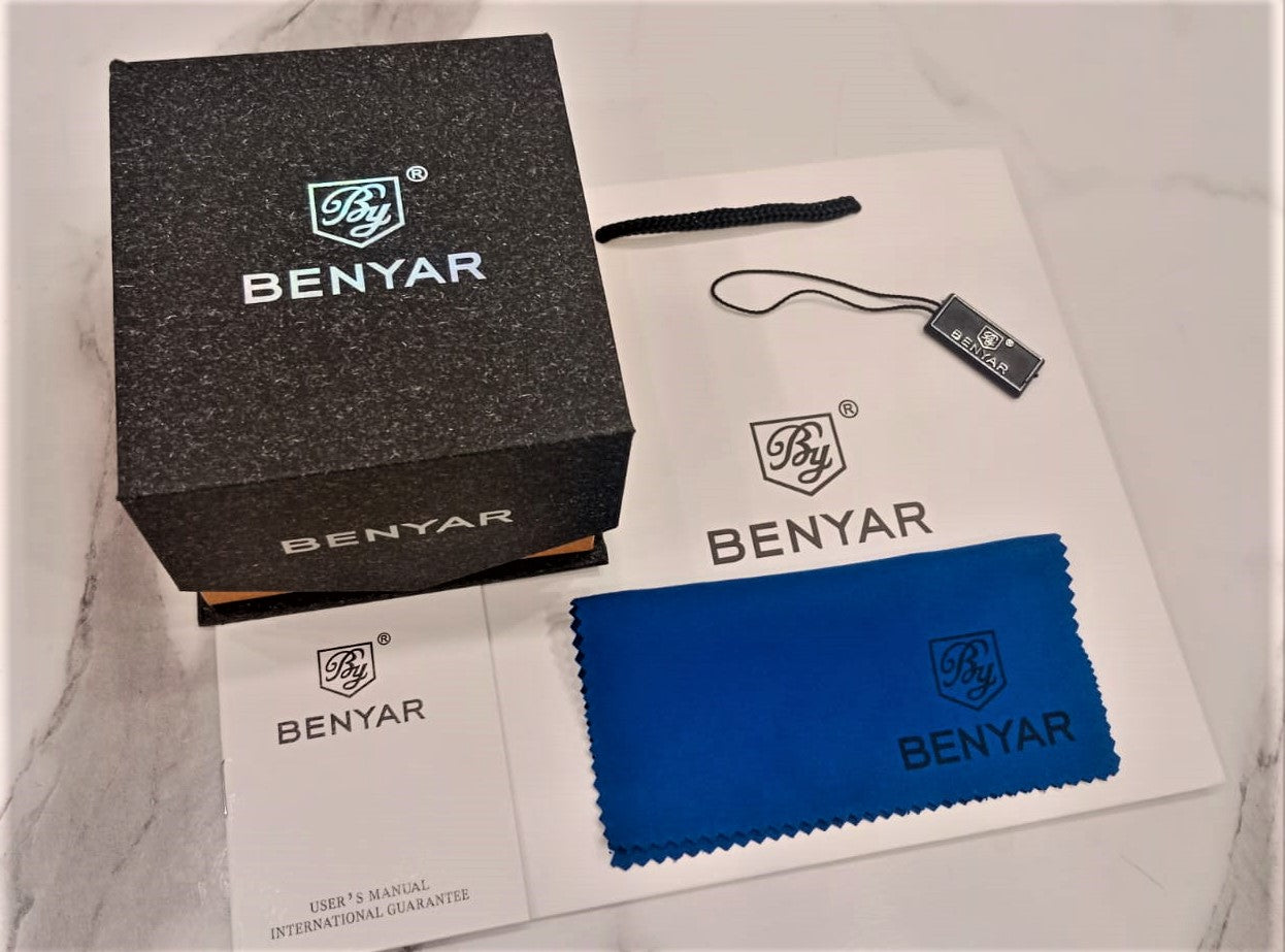 Benyar Insider Chronograph BY5187-M Quartz Leather Watch for Men