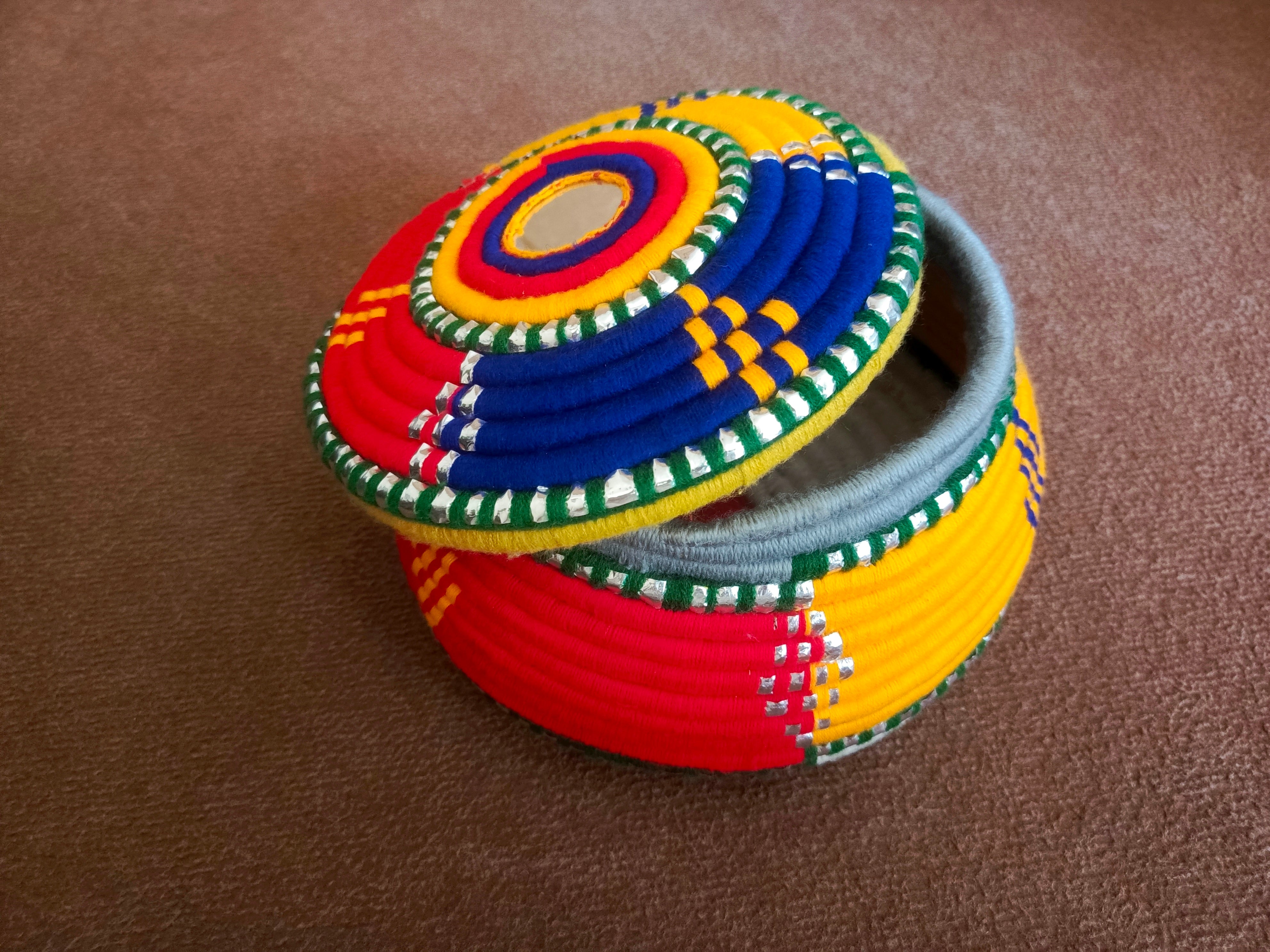 Handwoven Hotpot (Blue)