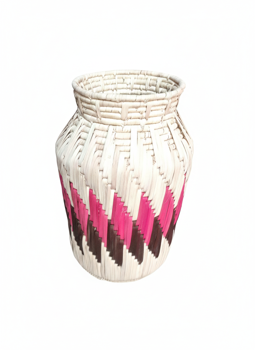 Handwoven Bamboo Bottle Vases (12 inch)