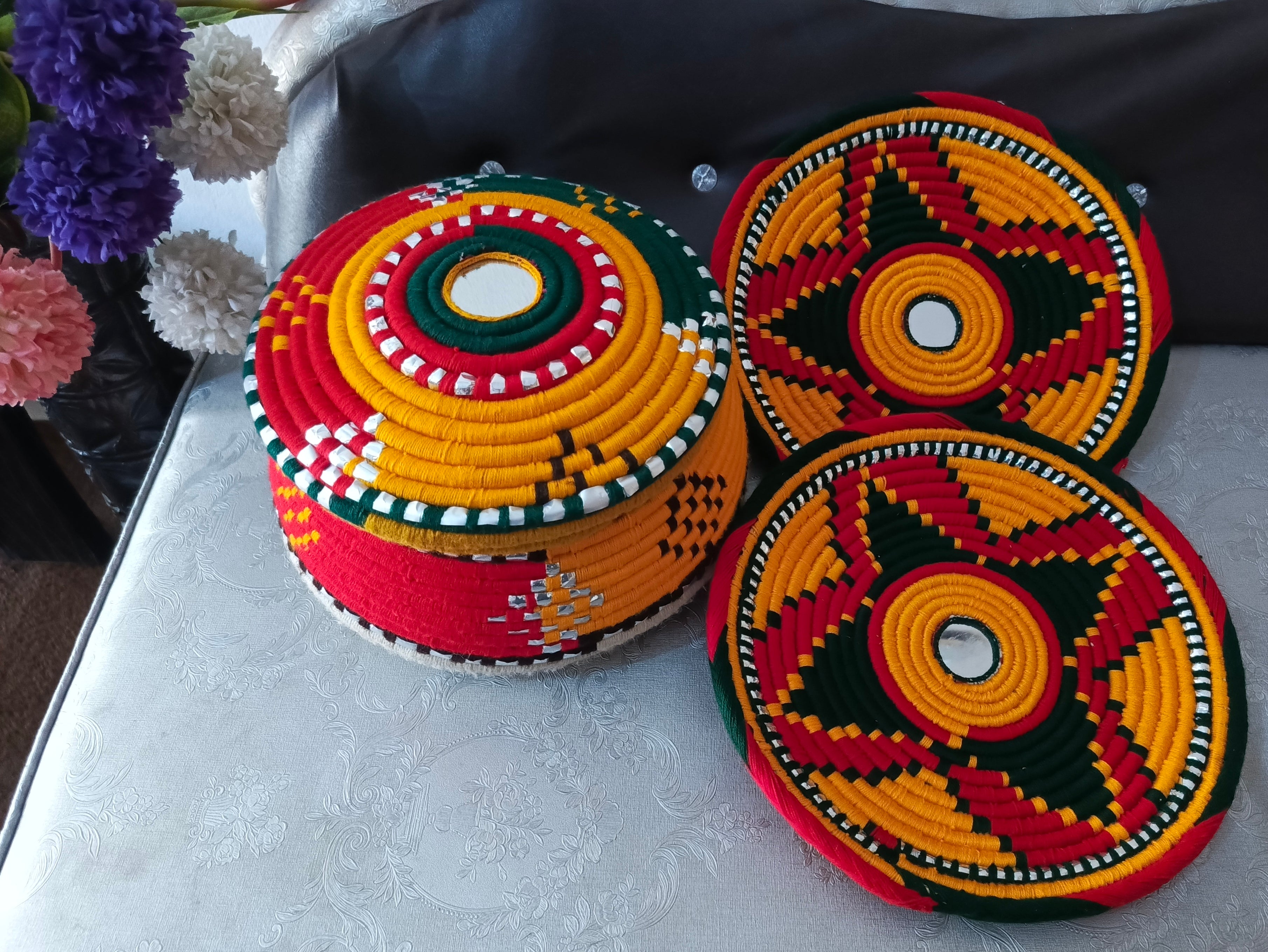 Handwoven Hotpot & Baskets Set (1 Hotpot, 2 Chabi)
