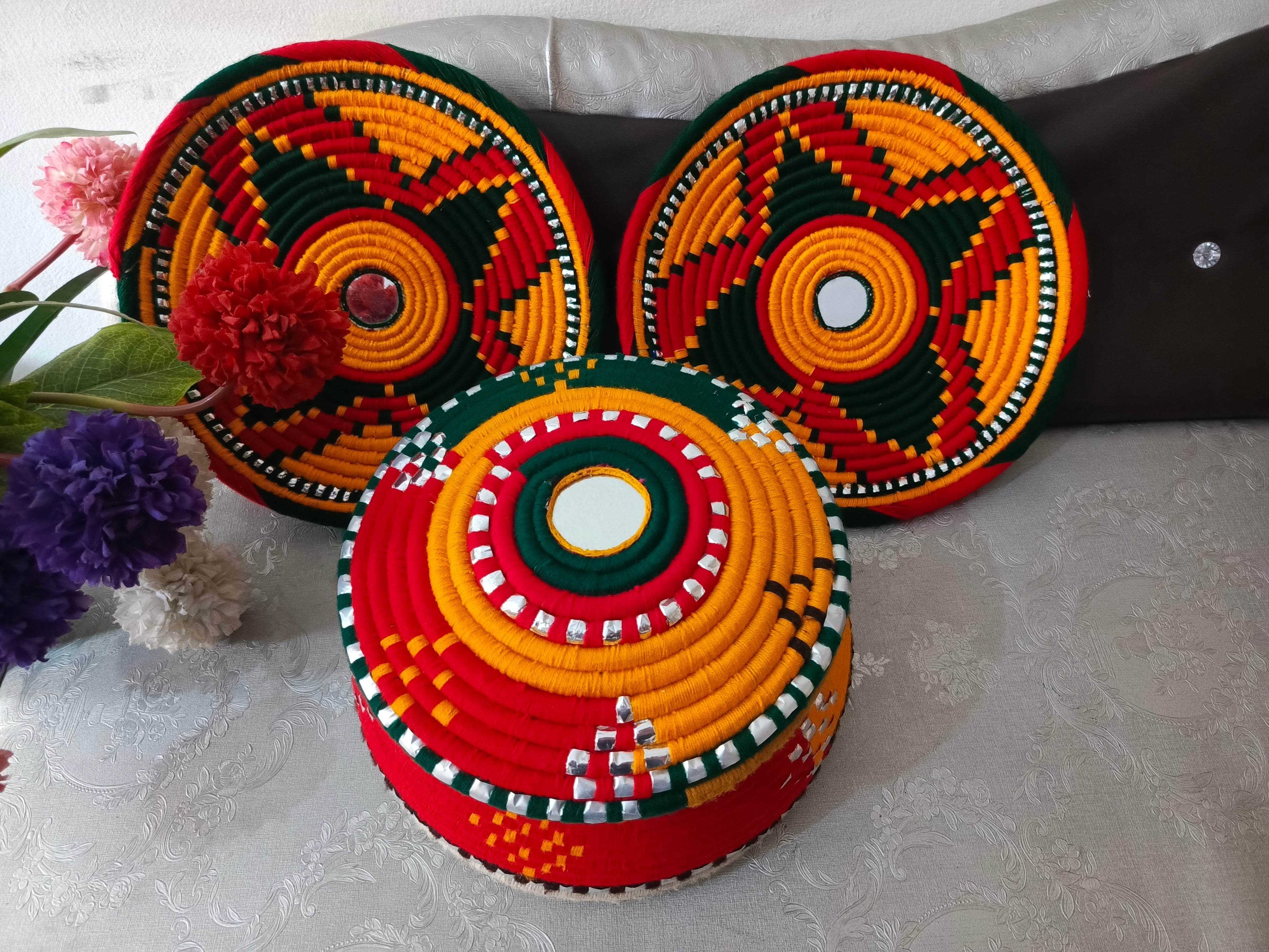 Handwoven Hotpot & Baskets Set (1 Hotpot, 2 Chabi)