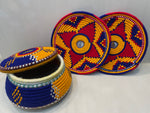 Handwoven Hotpot & Baskets Set (Blue)