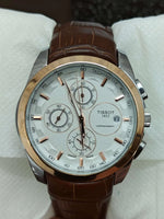 TISSOT 1853 Chronograph Genuine Leather Strap Automatic Watch