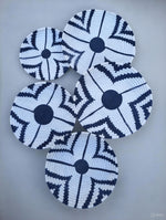 Handwoven Black and White Baskets set (5 piece)