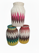 Handwoven Bamboo Bottle Vases (12 inch)